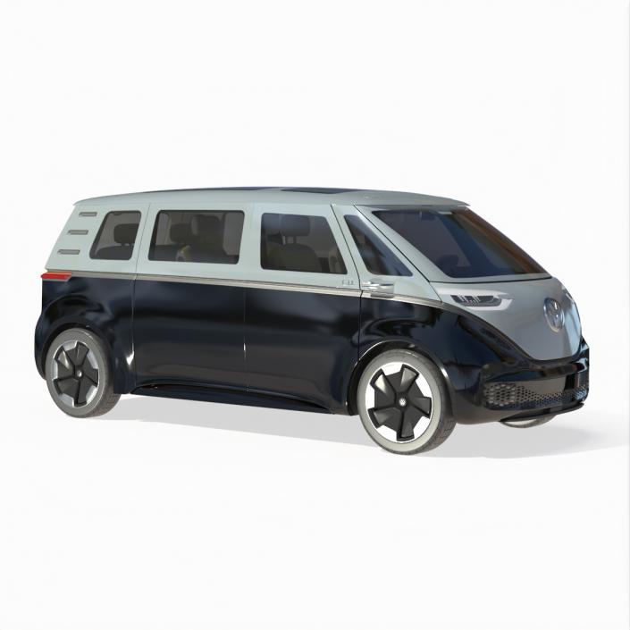 Volkswagen Minivan ID Buzz Rigged for Cinema 4D 3D