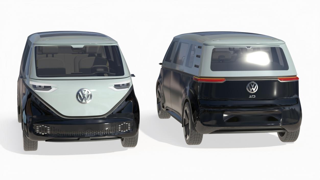 Volkswagen Minivan ID Buzz Rigged for Cinema 4D 3D