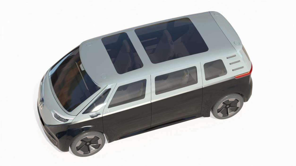 Volkswagen Minivan ID Buzz Rigged for Cinema 4D 3D