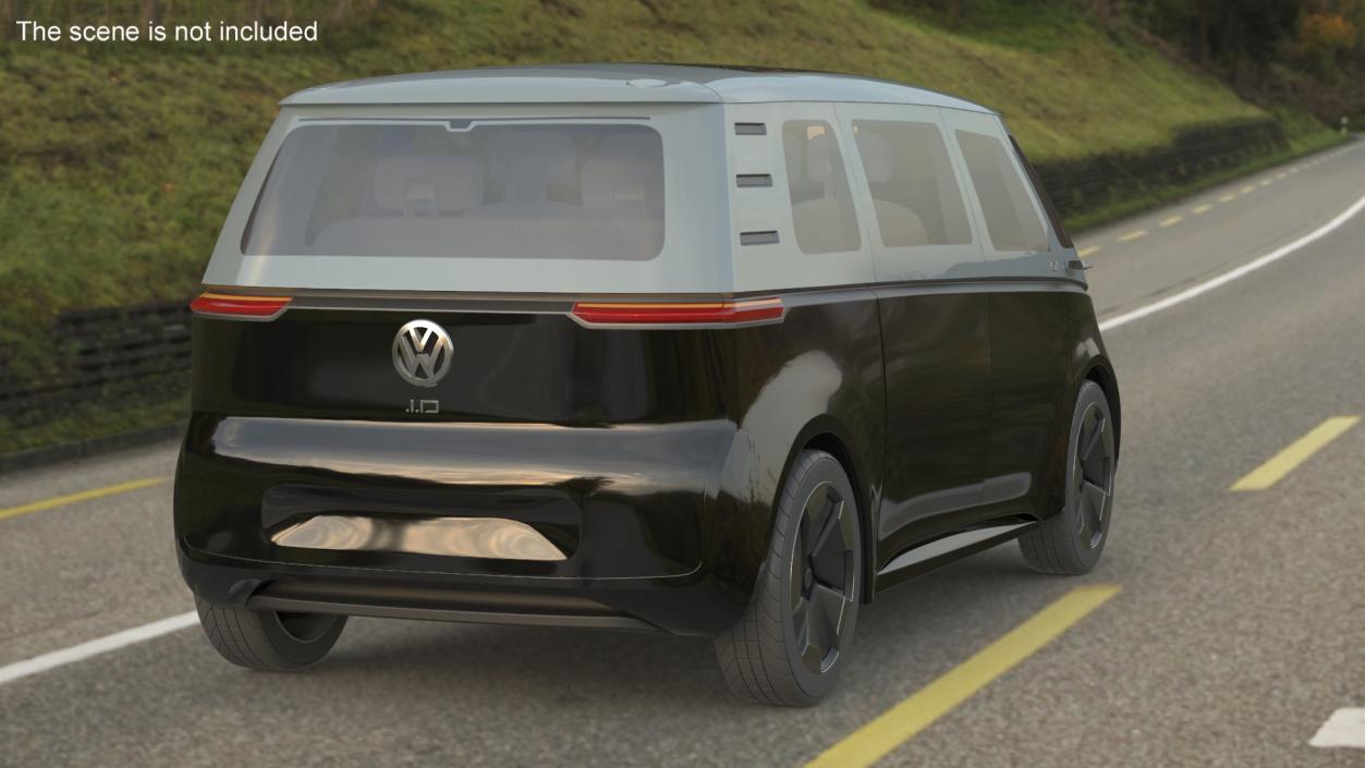 Volkswagen Minivan ID Buzz Rigged for Cinema 4D 3D