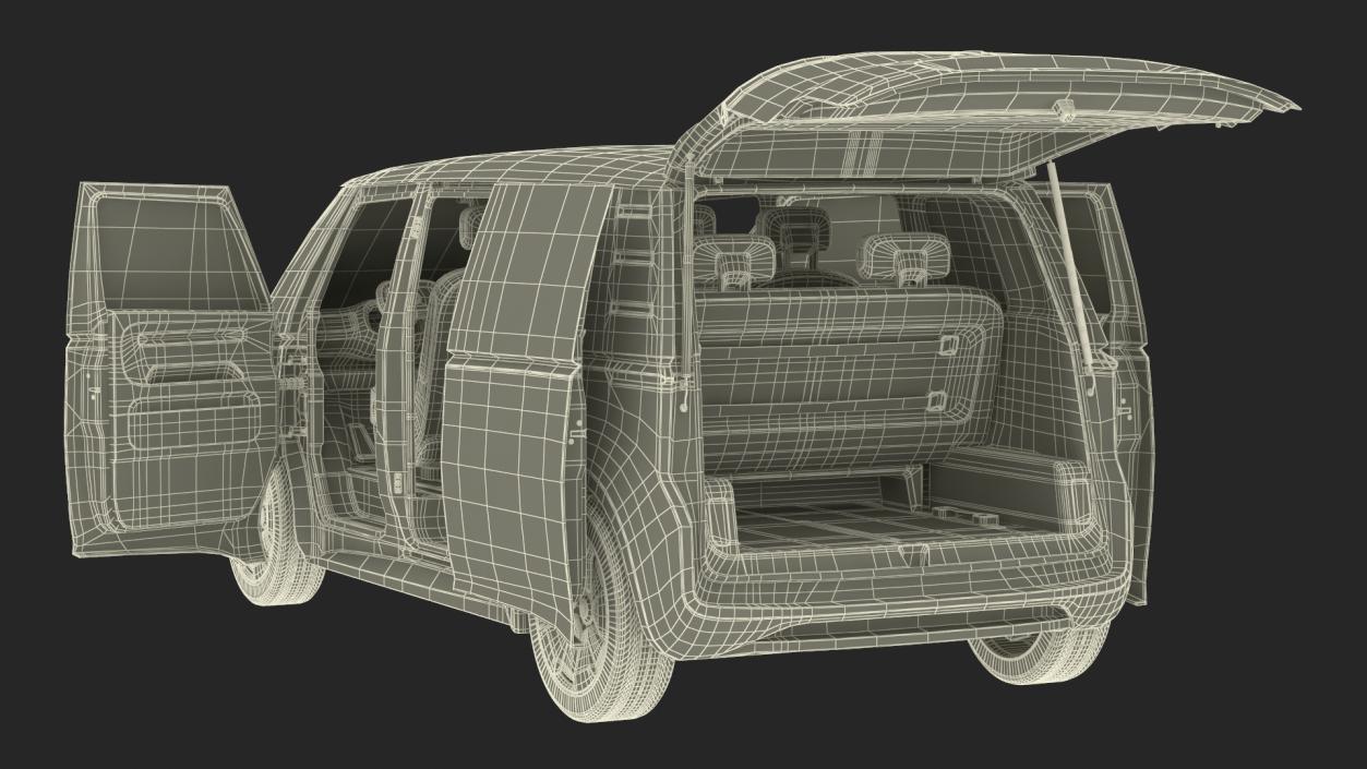 Volkswagen Minivan ID Buzz Rigged for Cinema 4D 3D