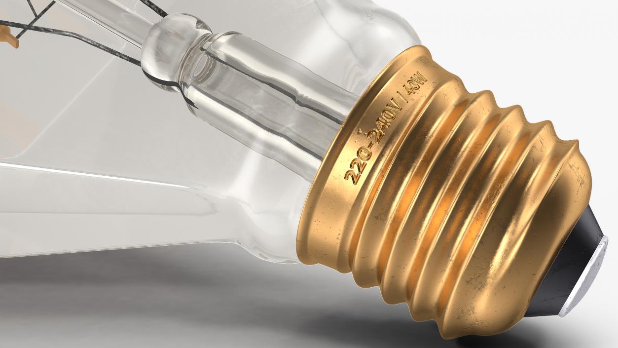 3D Sapphire Shape Filament LED Light Bulb model