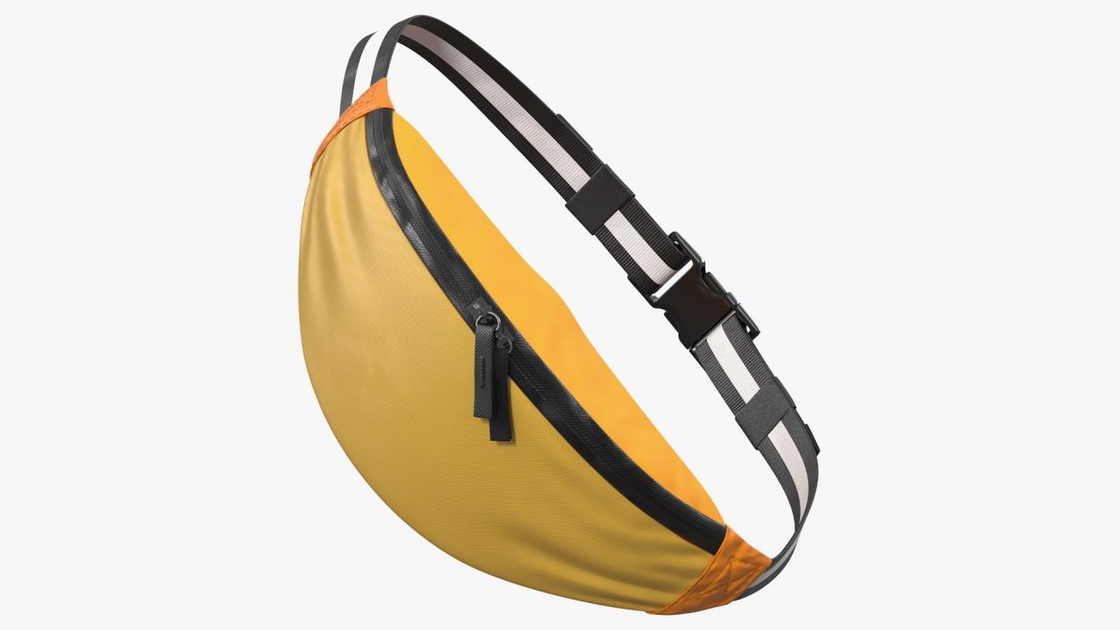 Sport Waist Bag Orange 3D