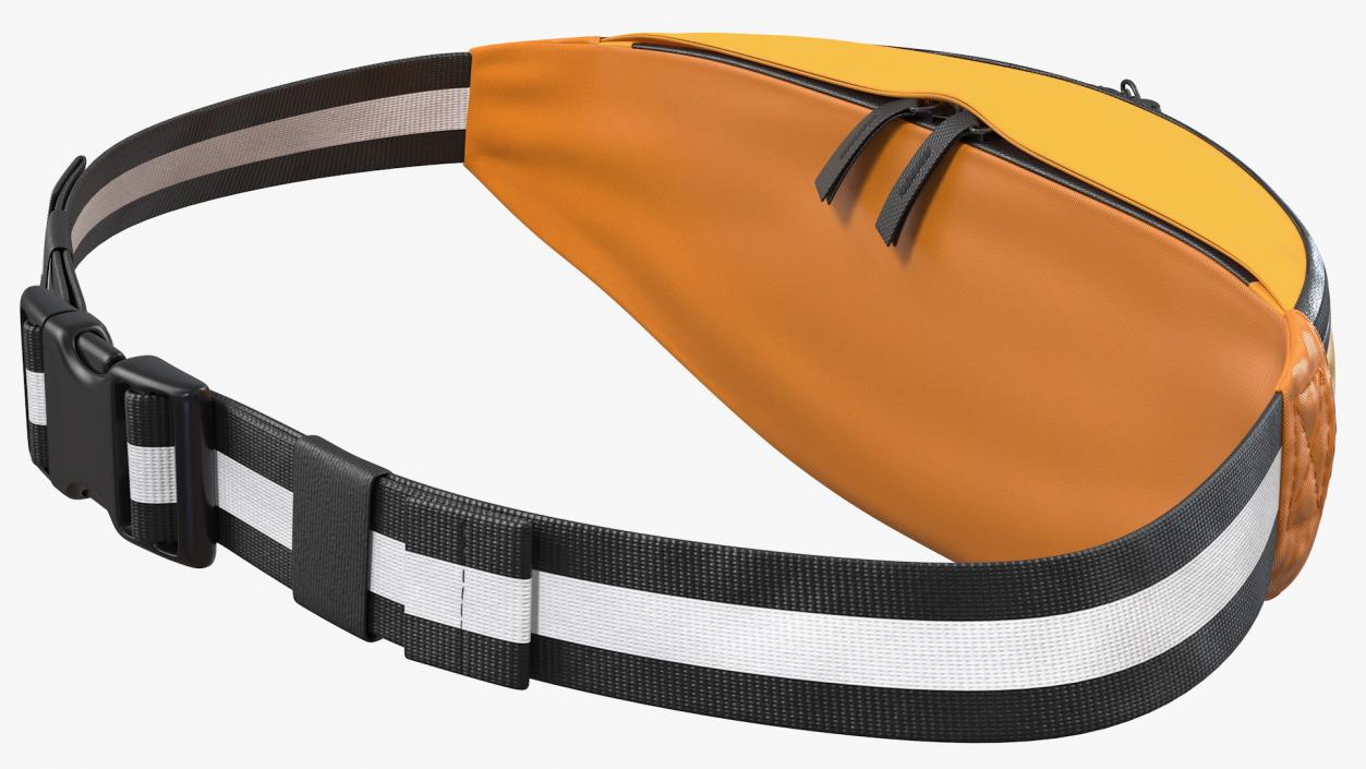 Sport Waist Bag Orange 3D