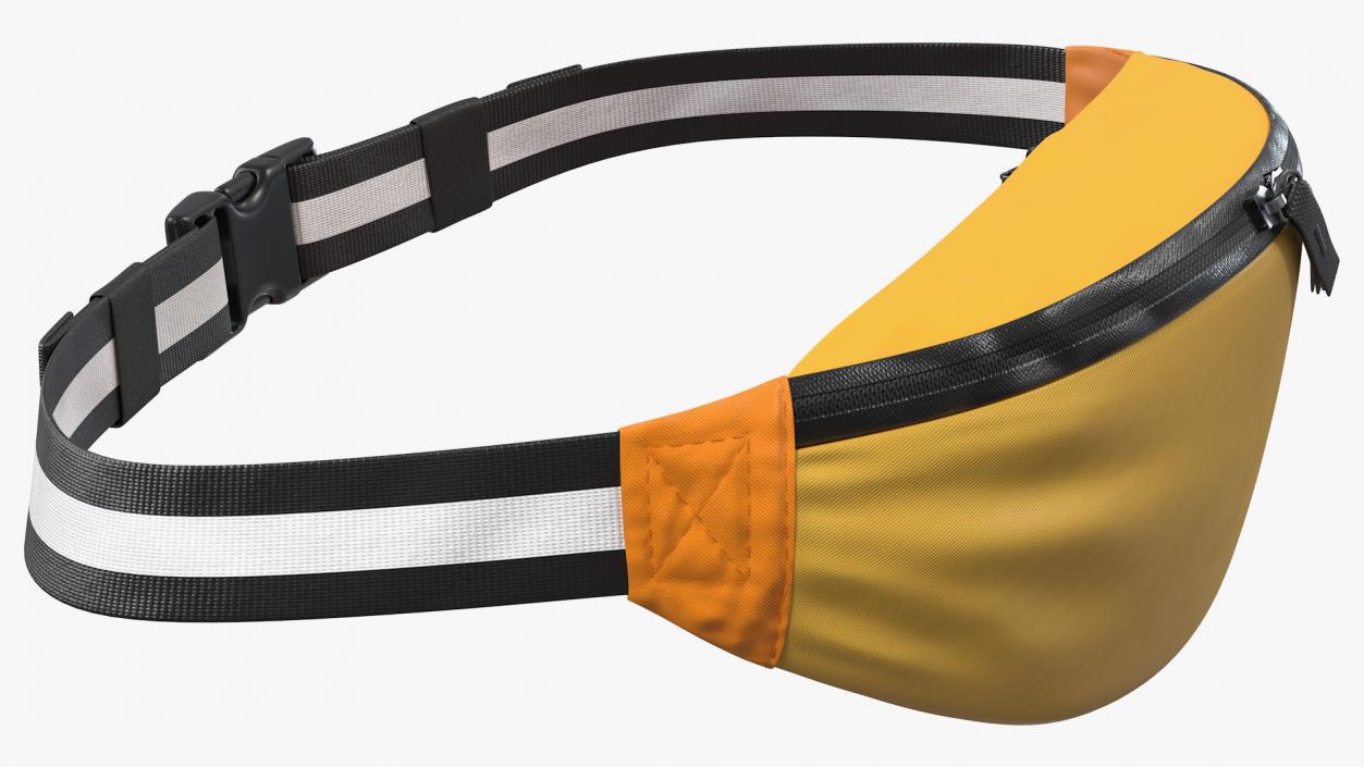 Sport Waist Bag Orange 3D