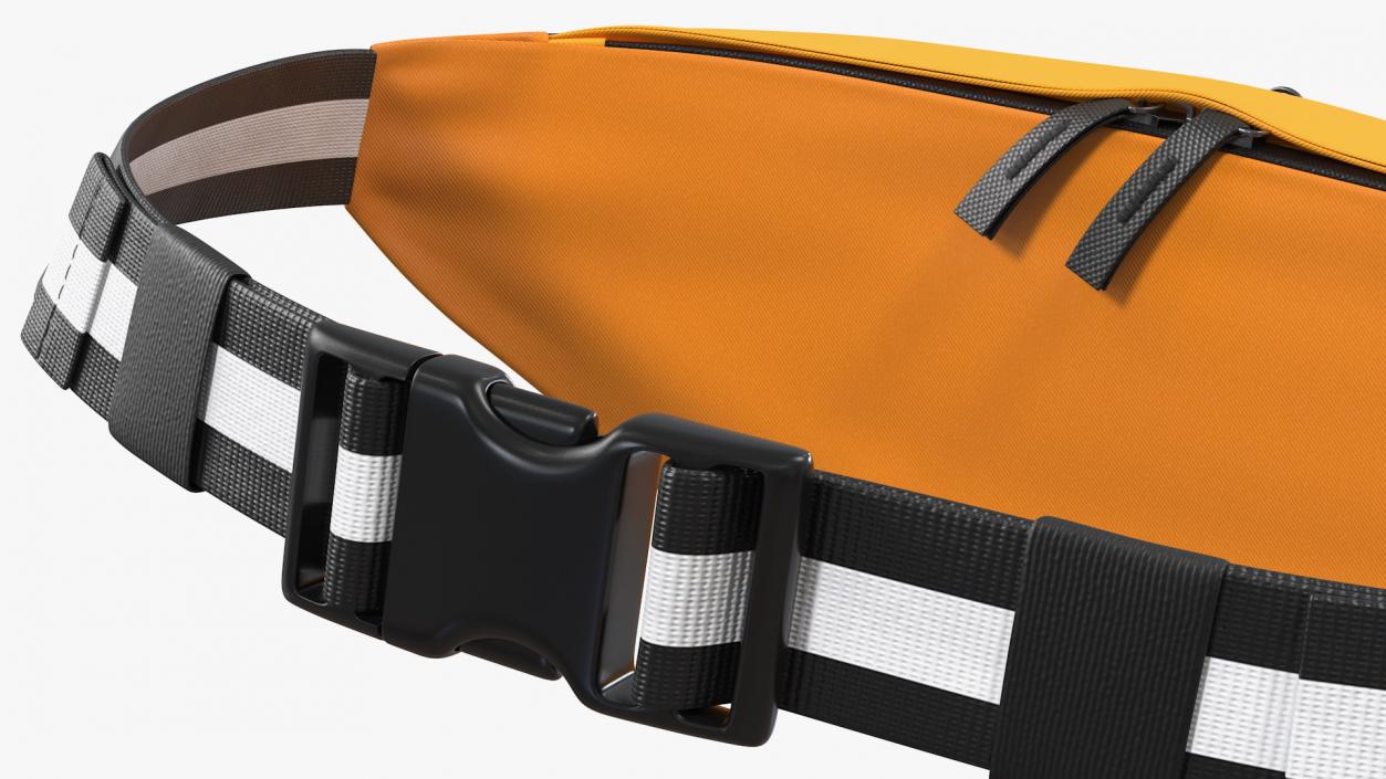 Sport Waist Bag Orange 3D