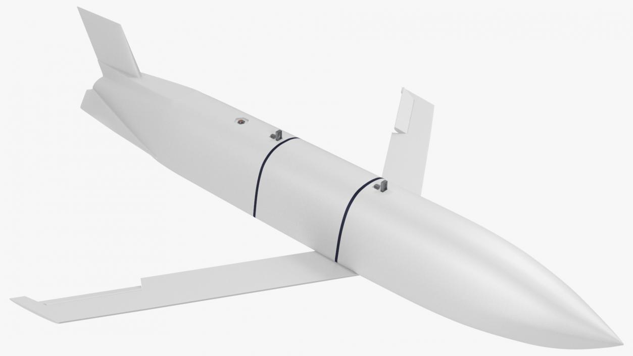 Air-Launched Cruise Missile Rigged 3D model