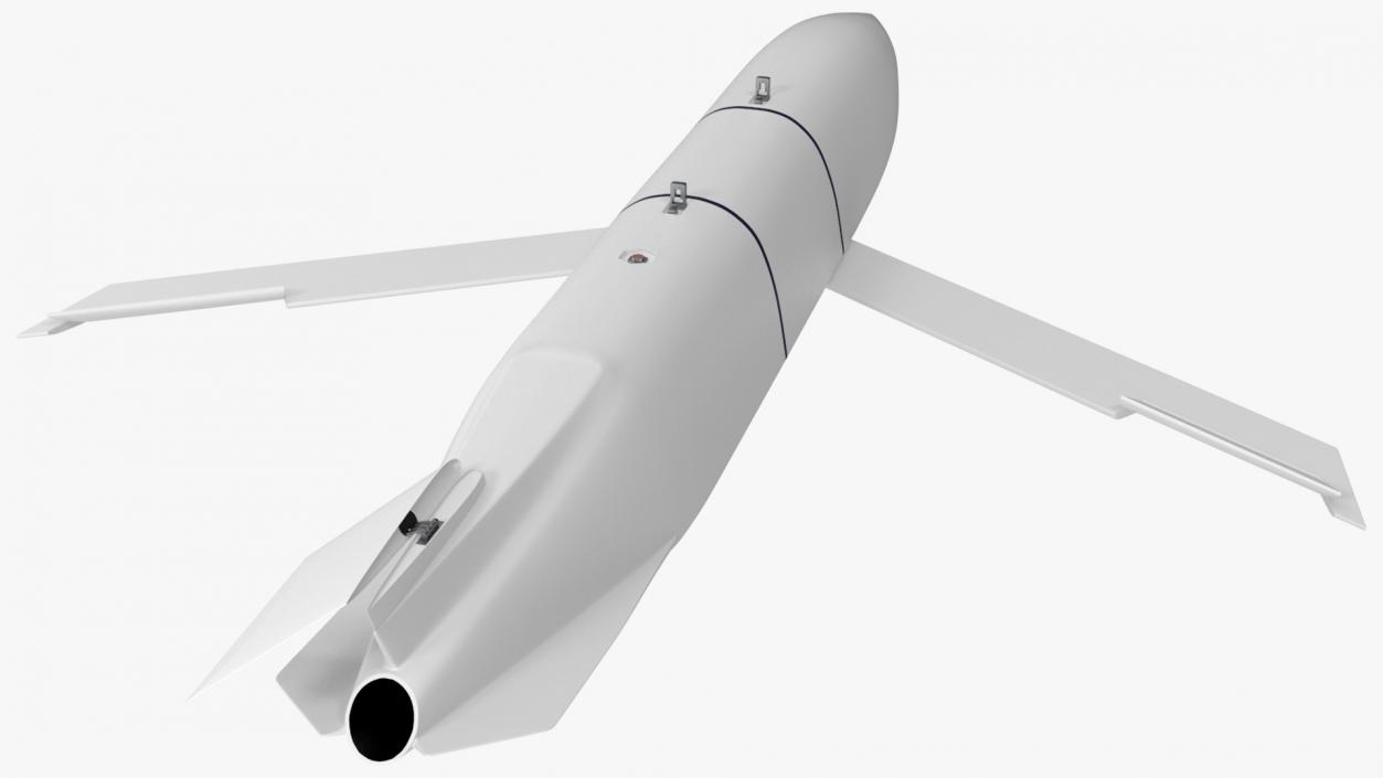 Air-Launched Cruise Missile Rigged 3D model