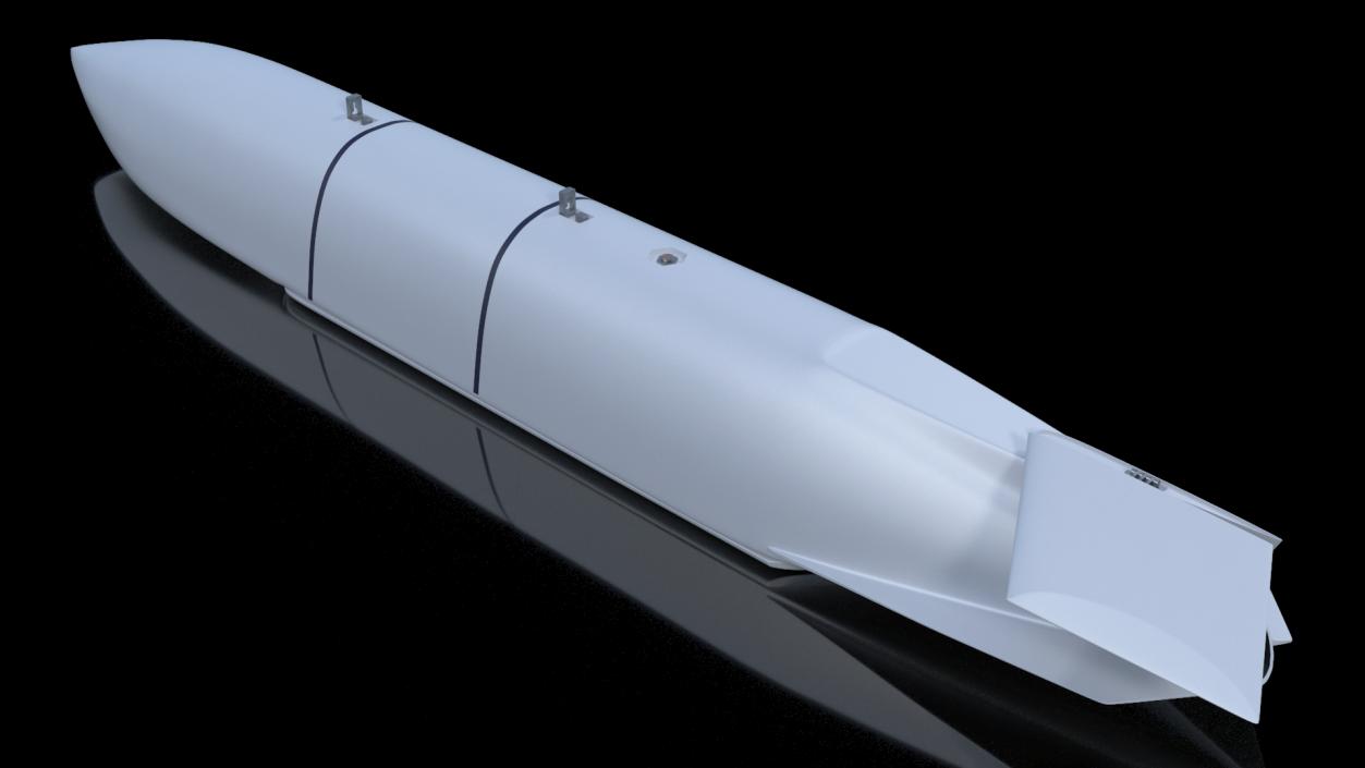 Air-Launched Cruise Missile Rigged 3D model