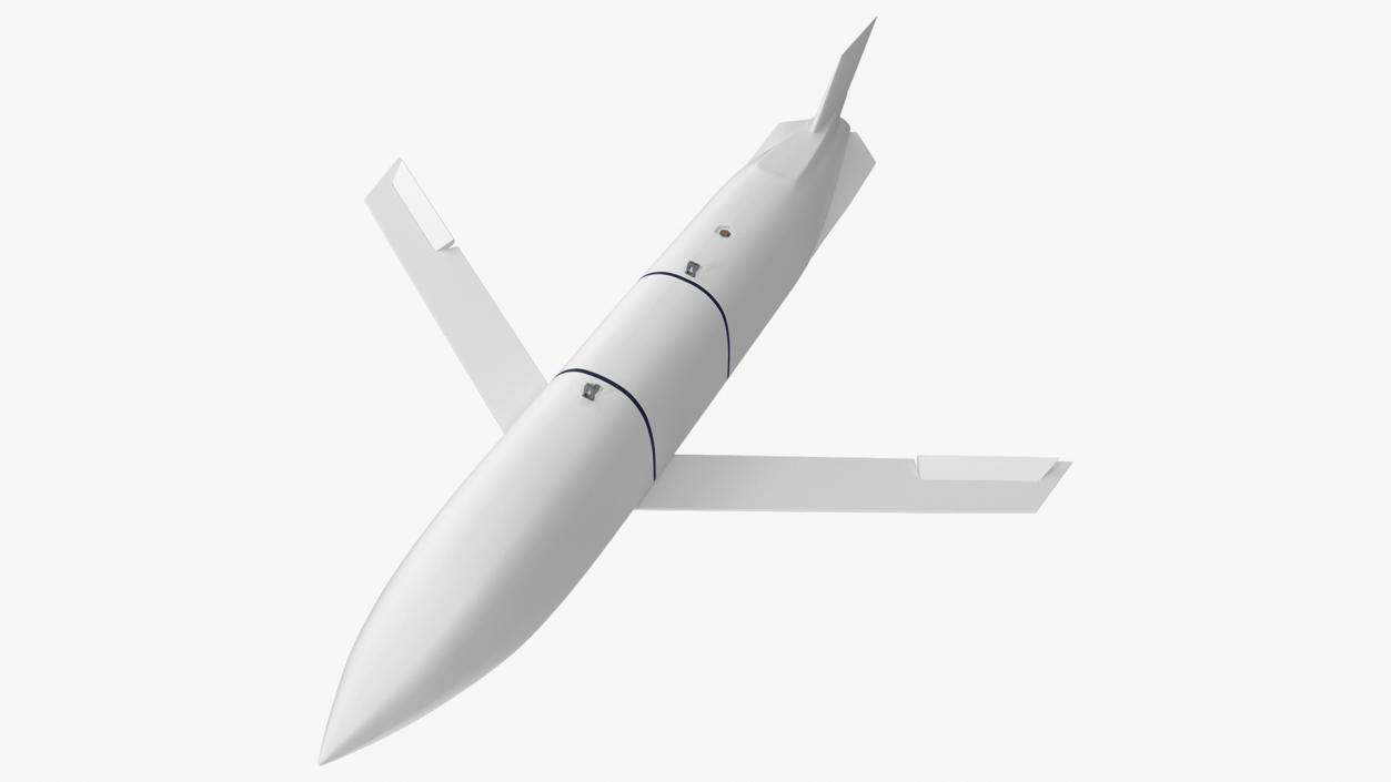 Air-Launched Cruise Missile Rigged 3D model