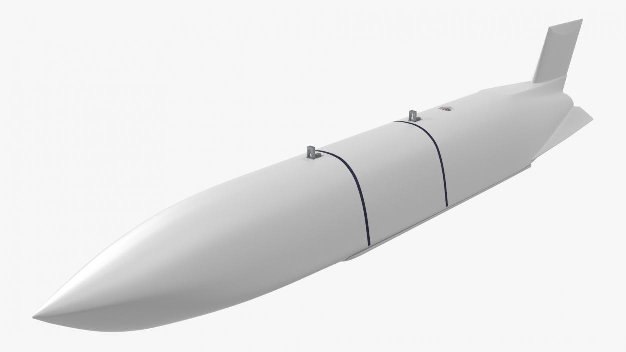 Air-Launched Cruise Missile Rigged 3D model