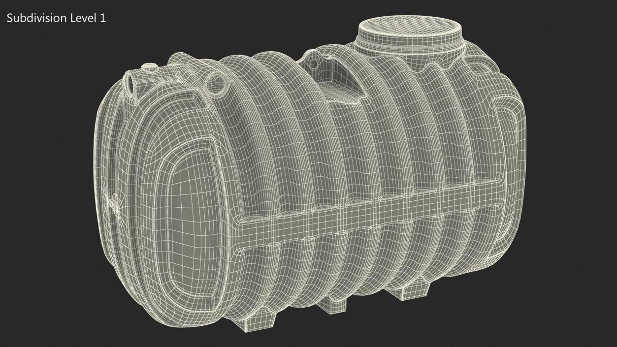 3D Conder HDPE Septic Tank model