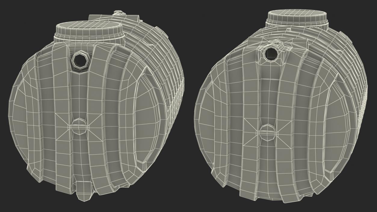 3D Conder HDPE Septic Tank model