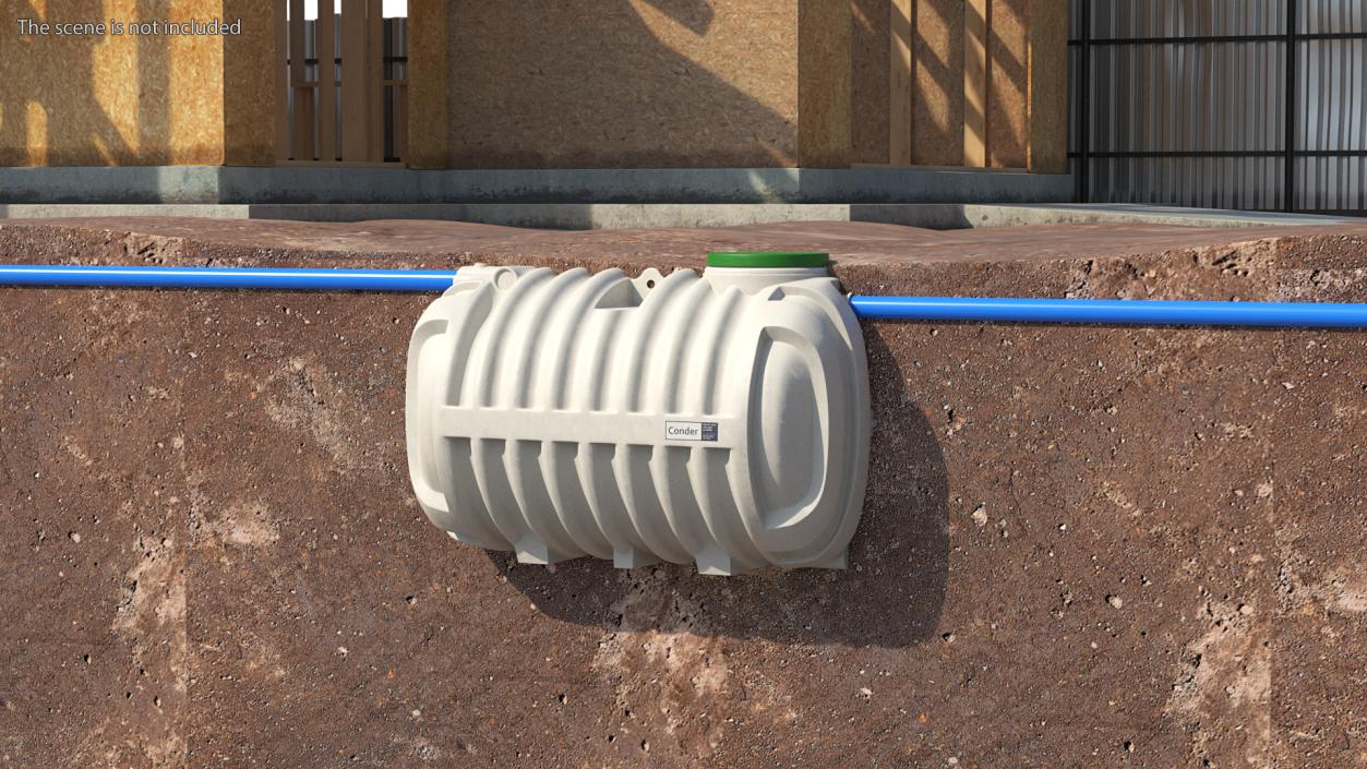 3D Conder HDPE Septic Tank model