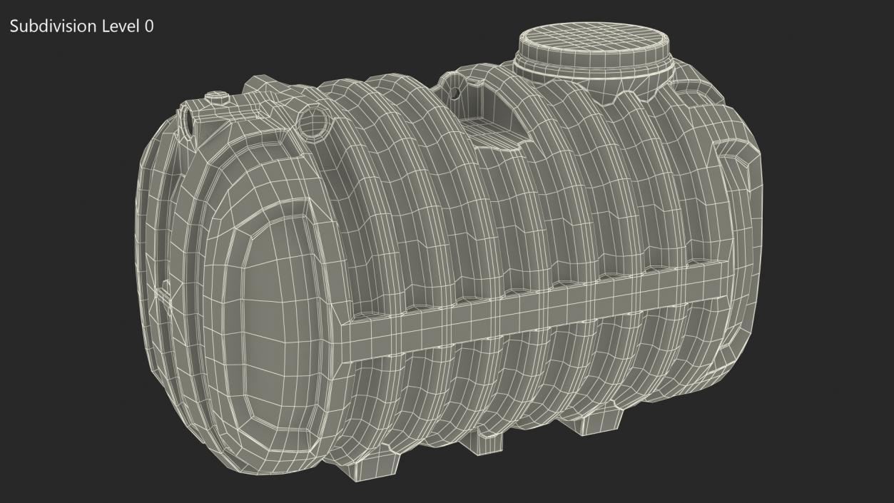 3D Conder HDPE Septic Tank model