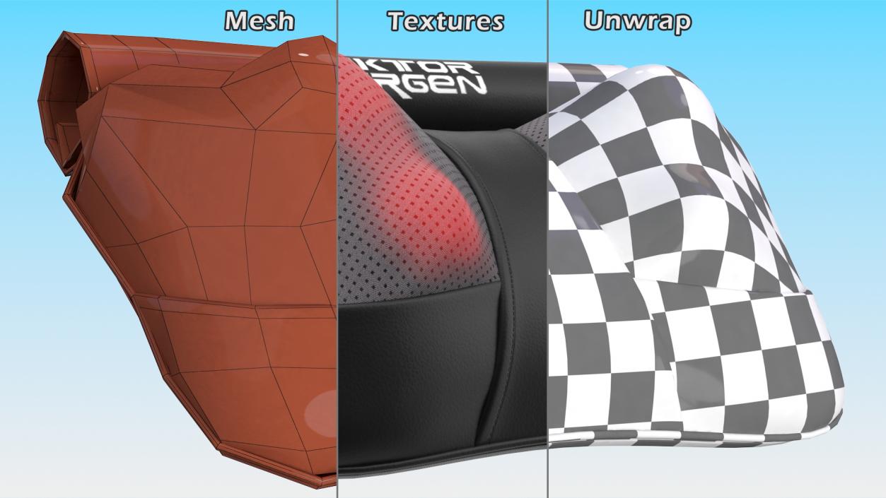 3D Viktor Jurgen Massage Pillow Open model