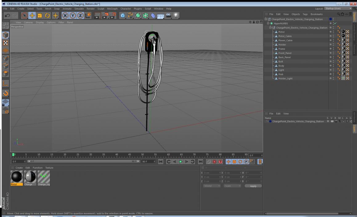 3D model ChargePoint Electric Vehicle Charging Station