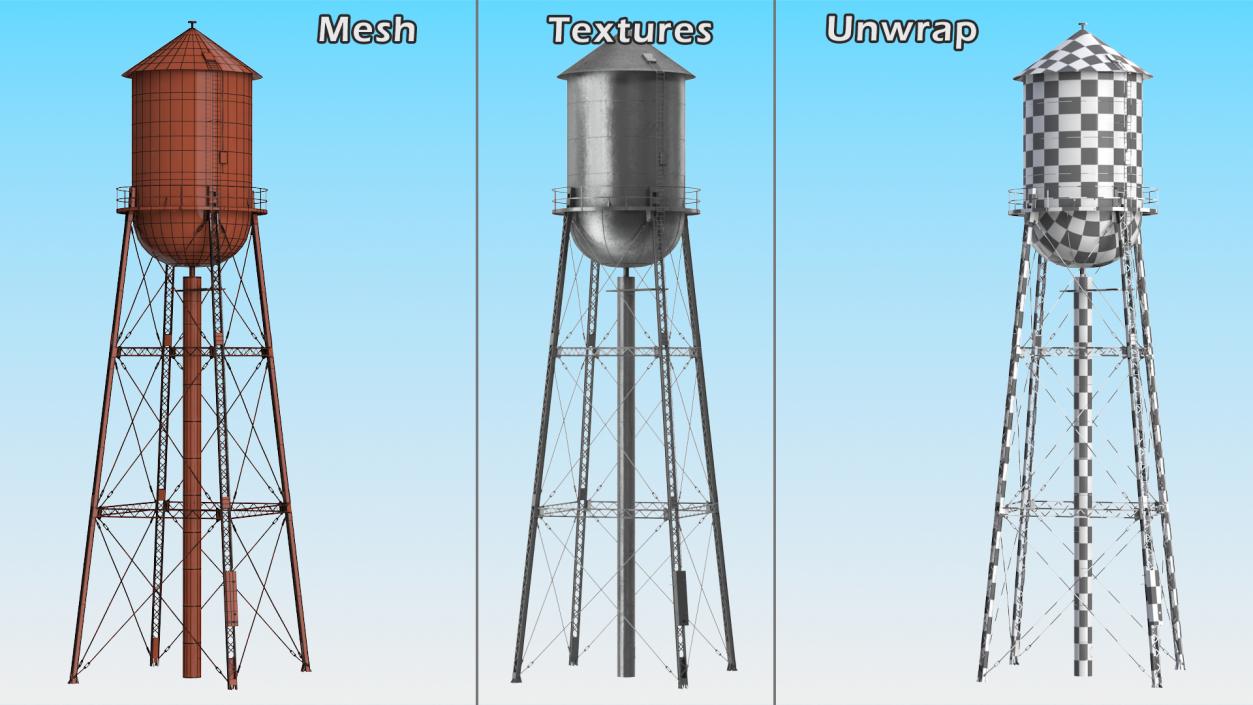 3D model Old Water Tower