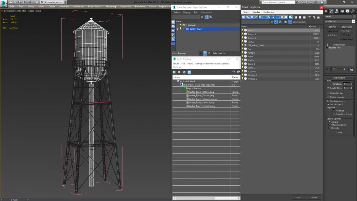 3D model Old Water Tower