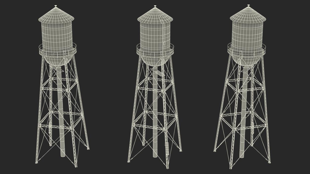 3D model Old Water Tower