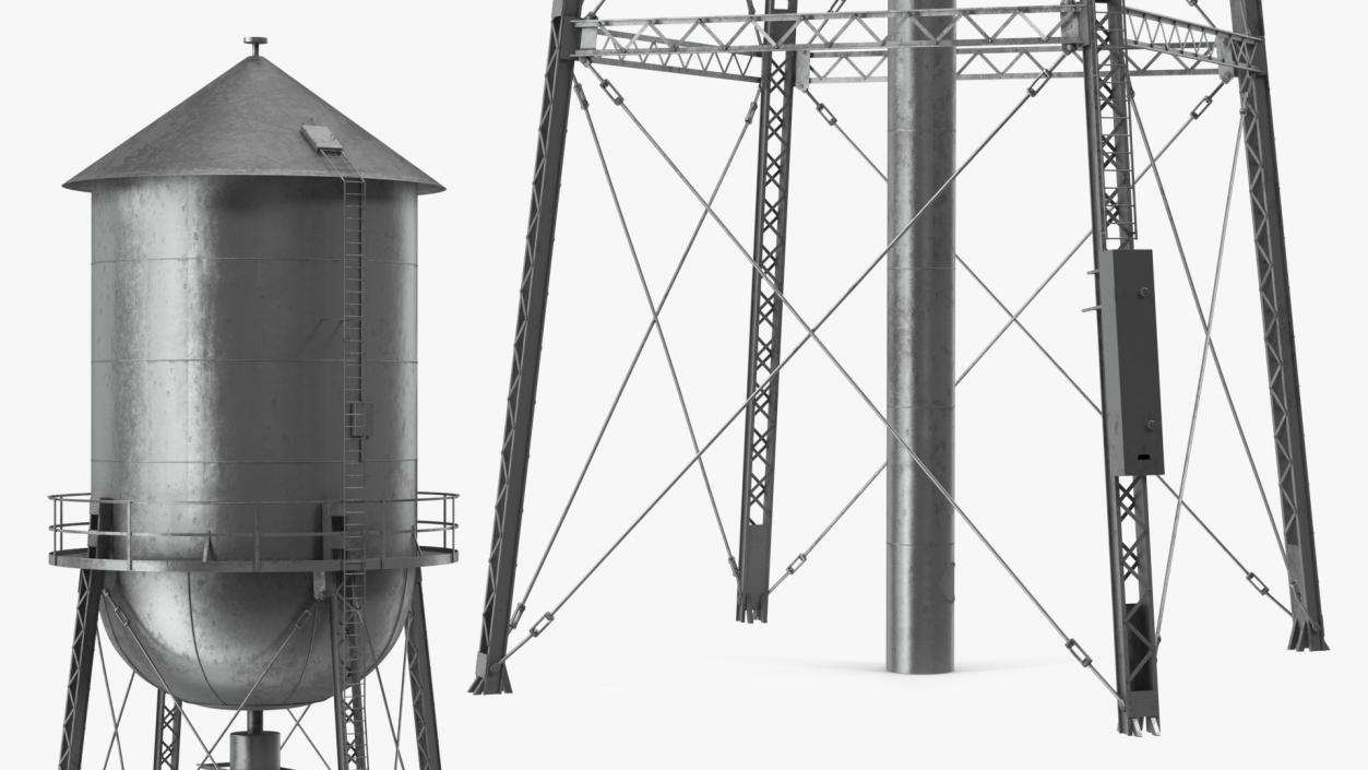 3D model Old Water Tower