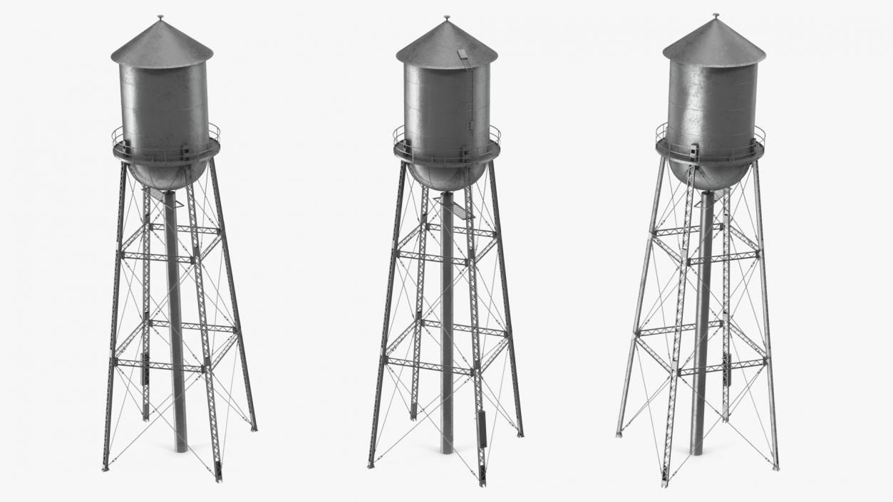 3D model Old Water Tower