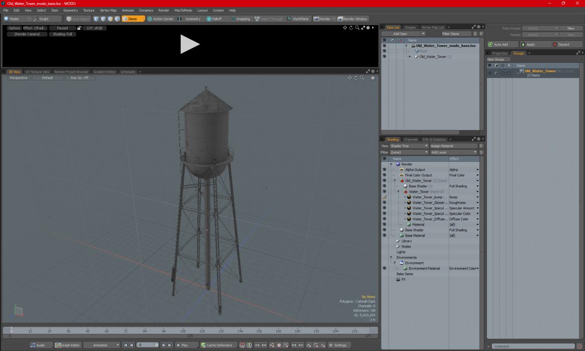 3D model Old Water Tower