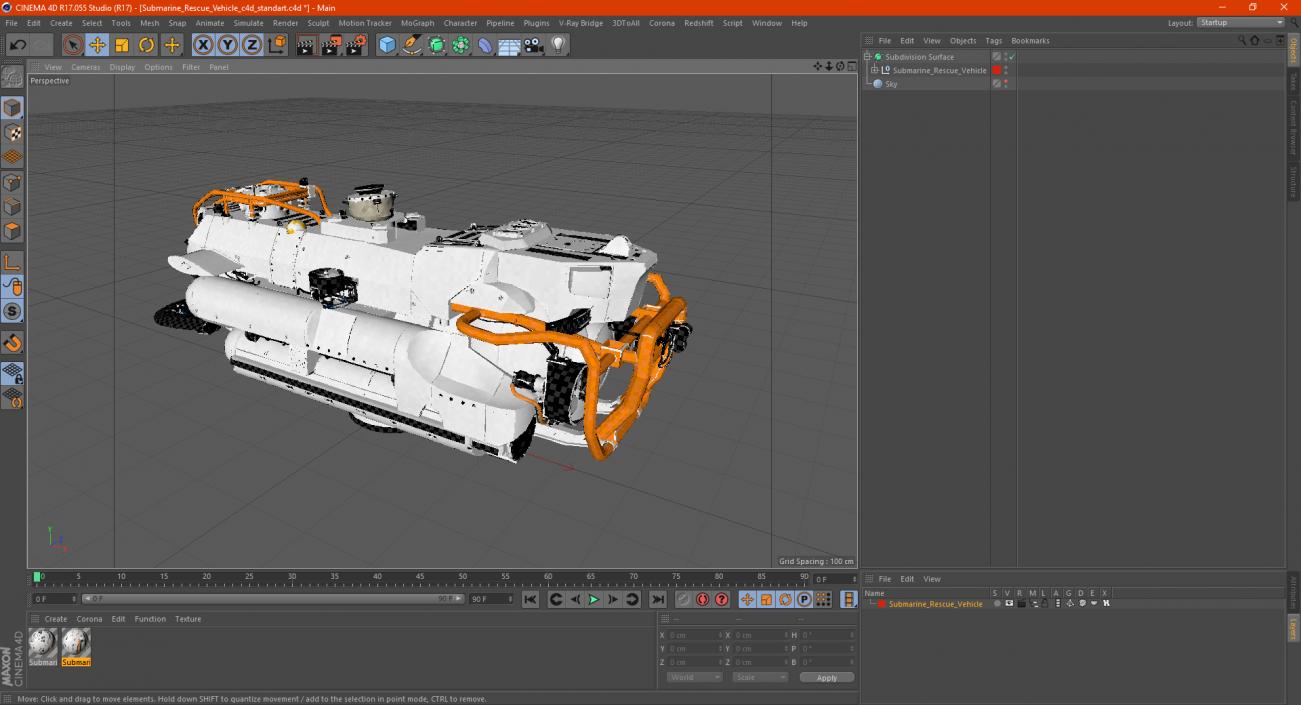 Submarine Rescue Vehicle 3D model