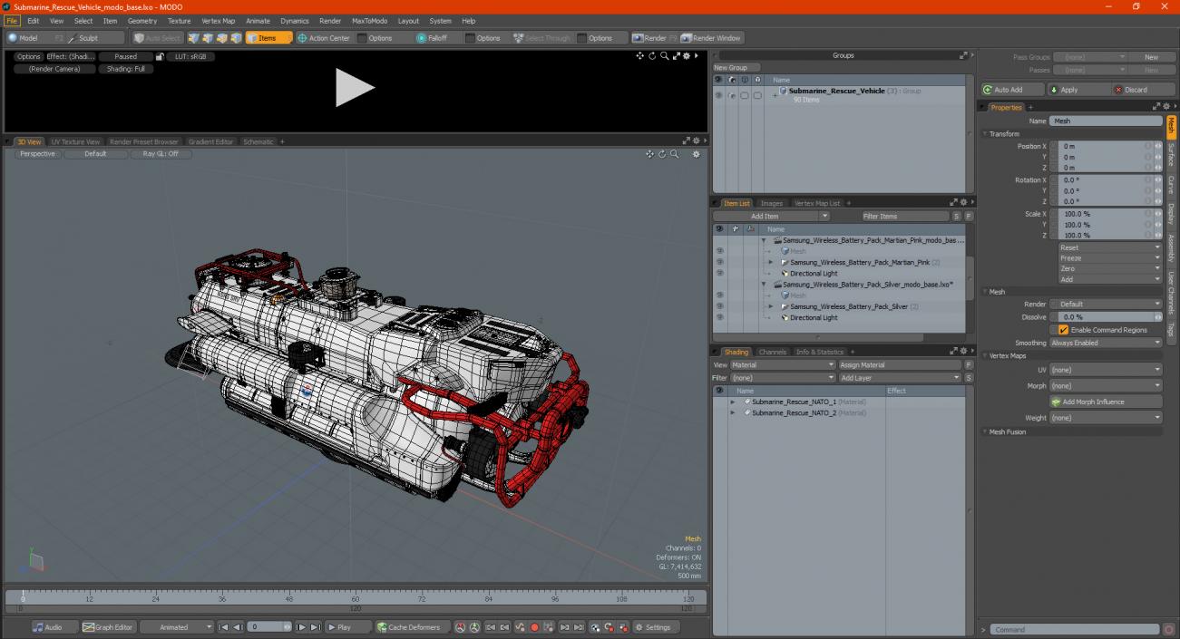 Submarine Rescue Vehicle 3D model