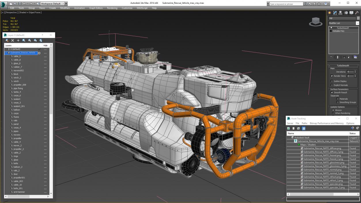 Submarine Rescue Vehicle 3D model