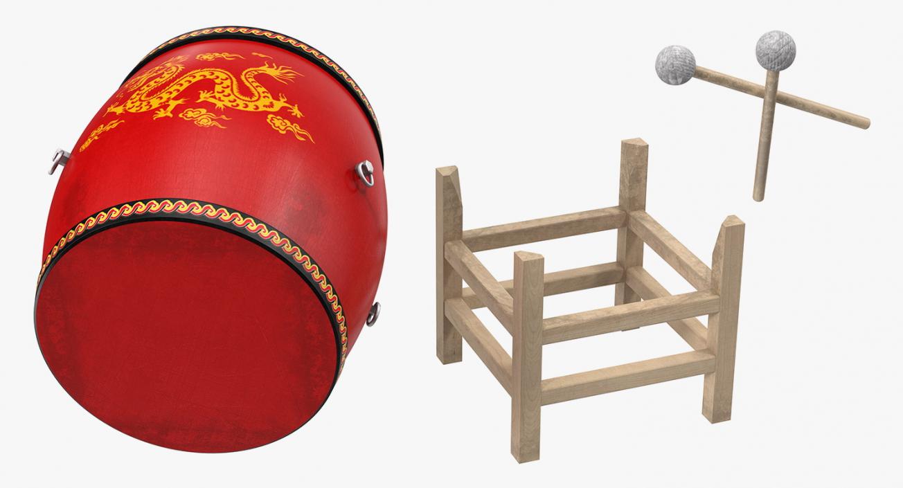 Chinese Drum 3D