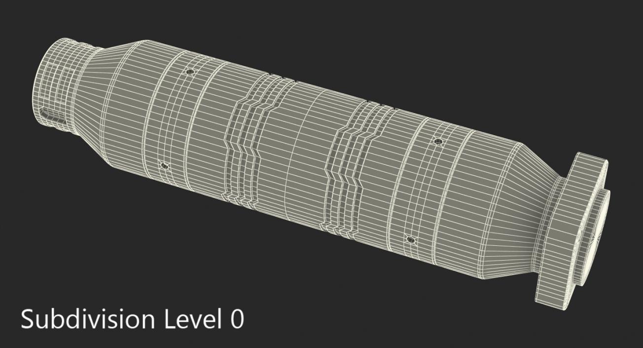 Sci-Fi Anodized Piston 5 3D model