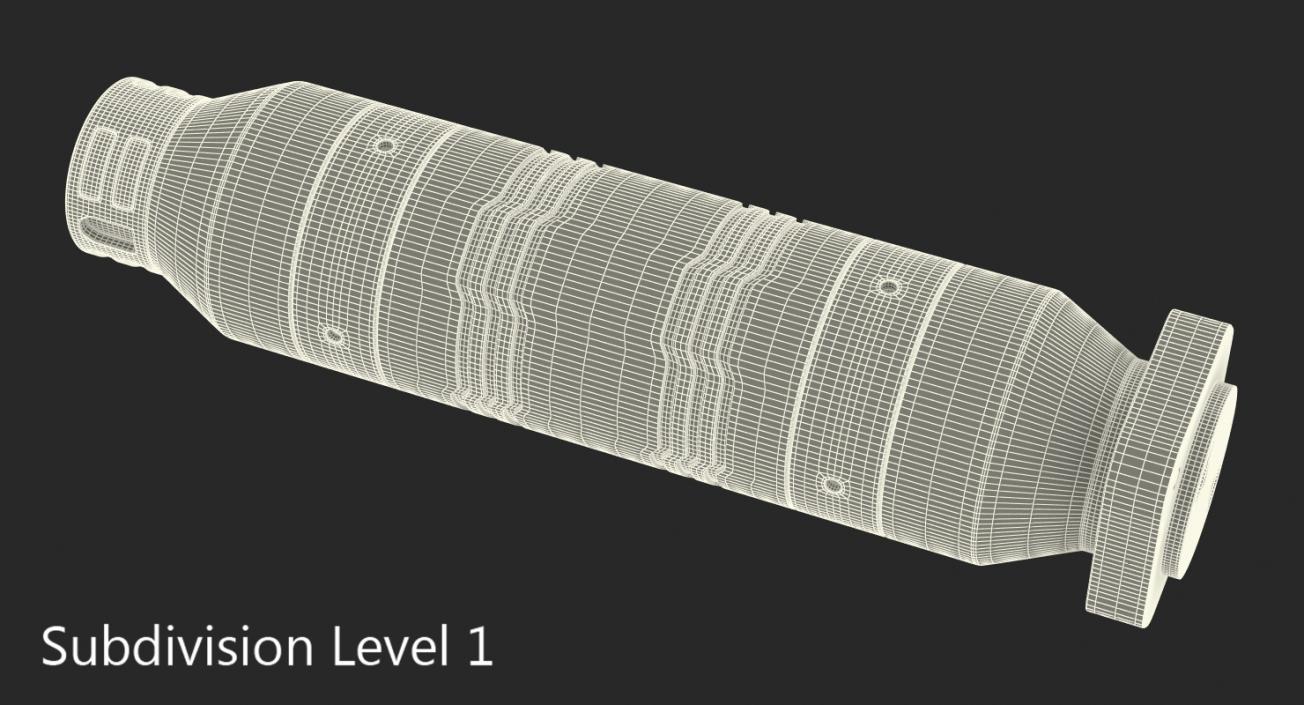 Sci-Fi Anodized Piston 5 3D model