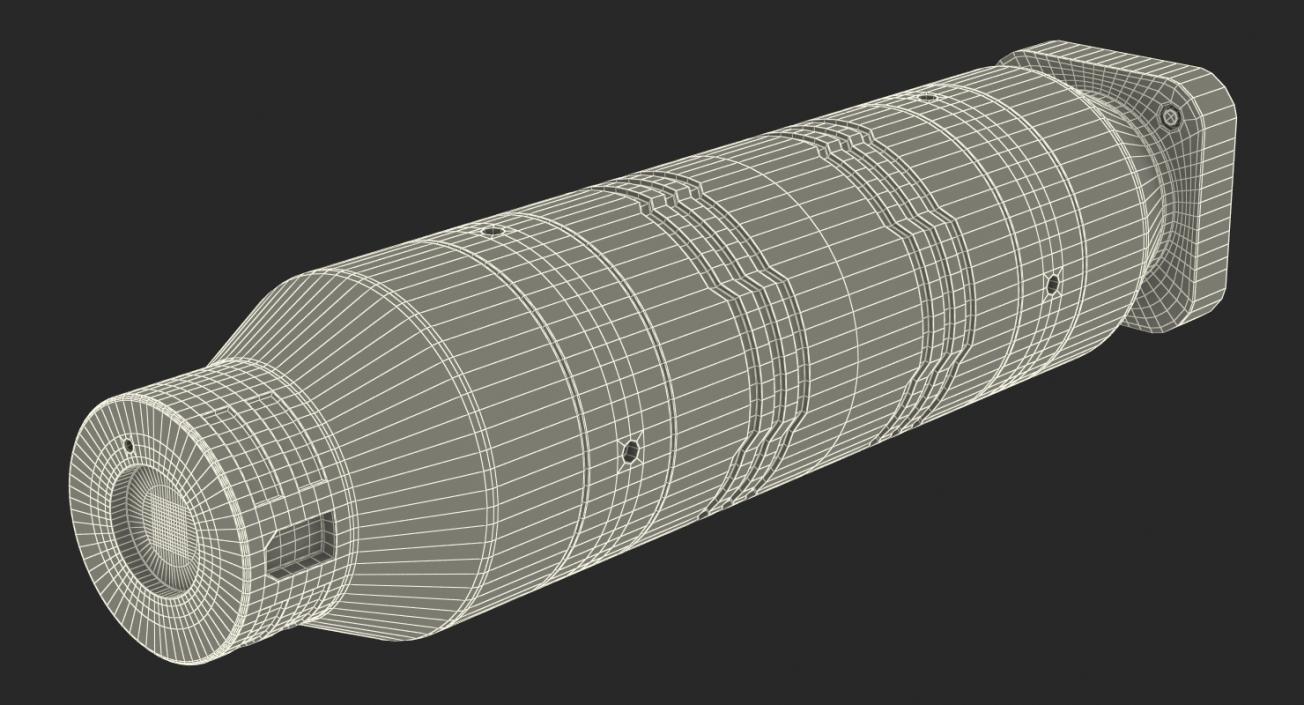 Sci-Fi Anodized Piston 5 3D model