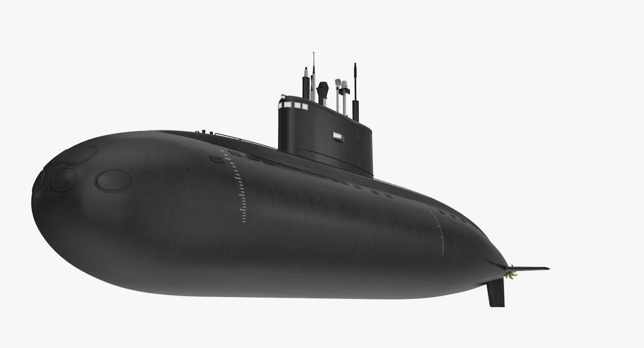 Diesel Electric Submarine Kilo Class Russian 3D model