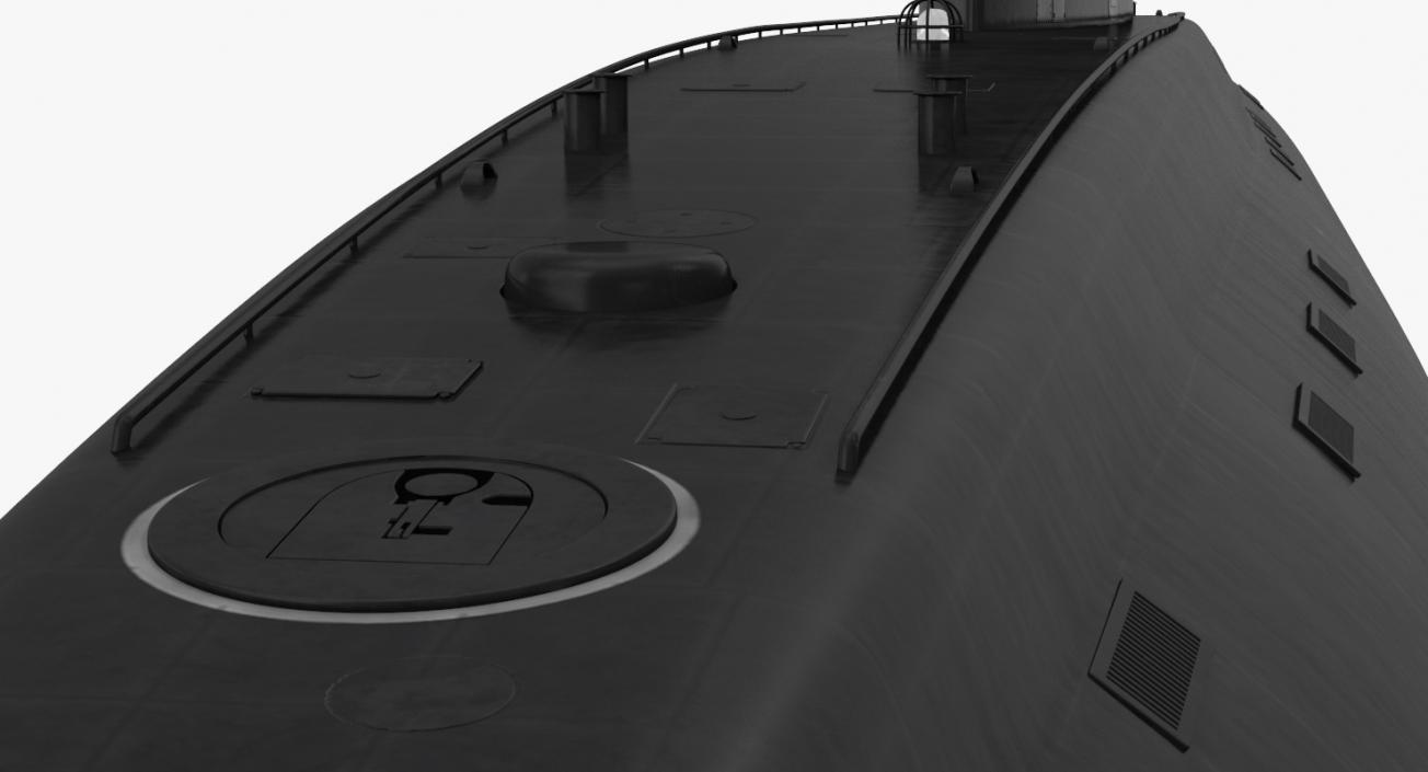 Diesel Electric Submarine Kilo Class Russian 3D model