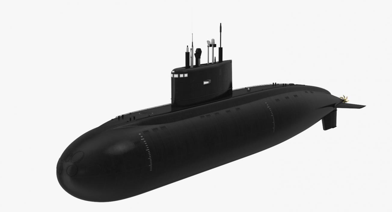 Diesel Electric Submarine Kilo Class Russian 3D model