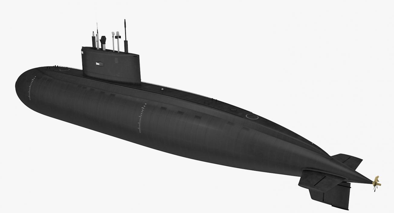 Diesel Electric Submarine Kilo Class Russian 3D model