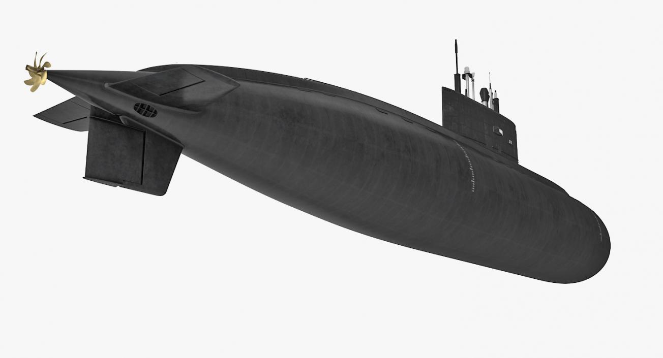 Diesel Electric Submarine Kilo Class Russian 3D model