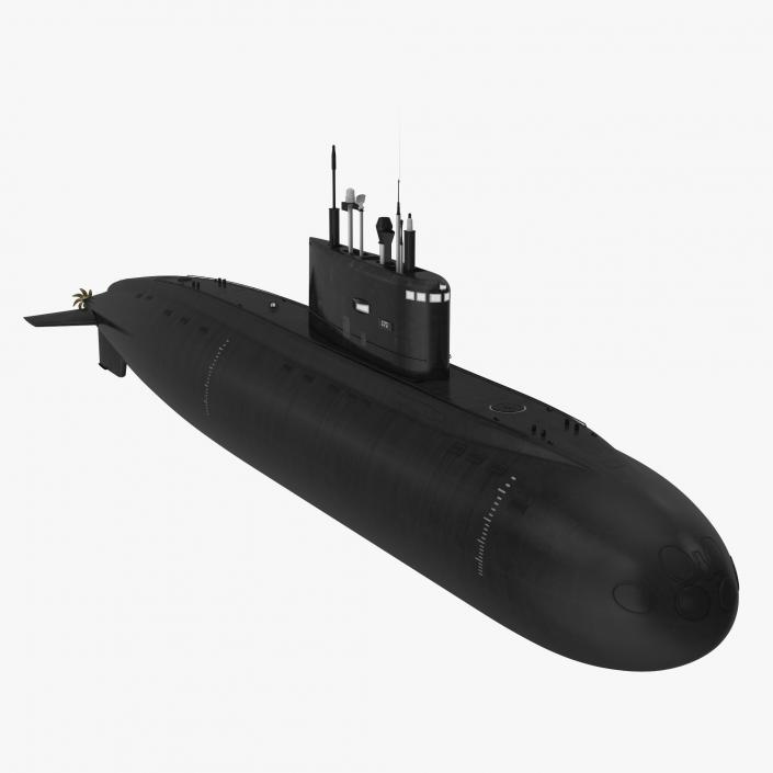 Diesel Electric Submarine Kilo Class Russian 3D model