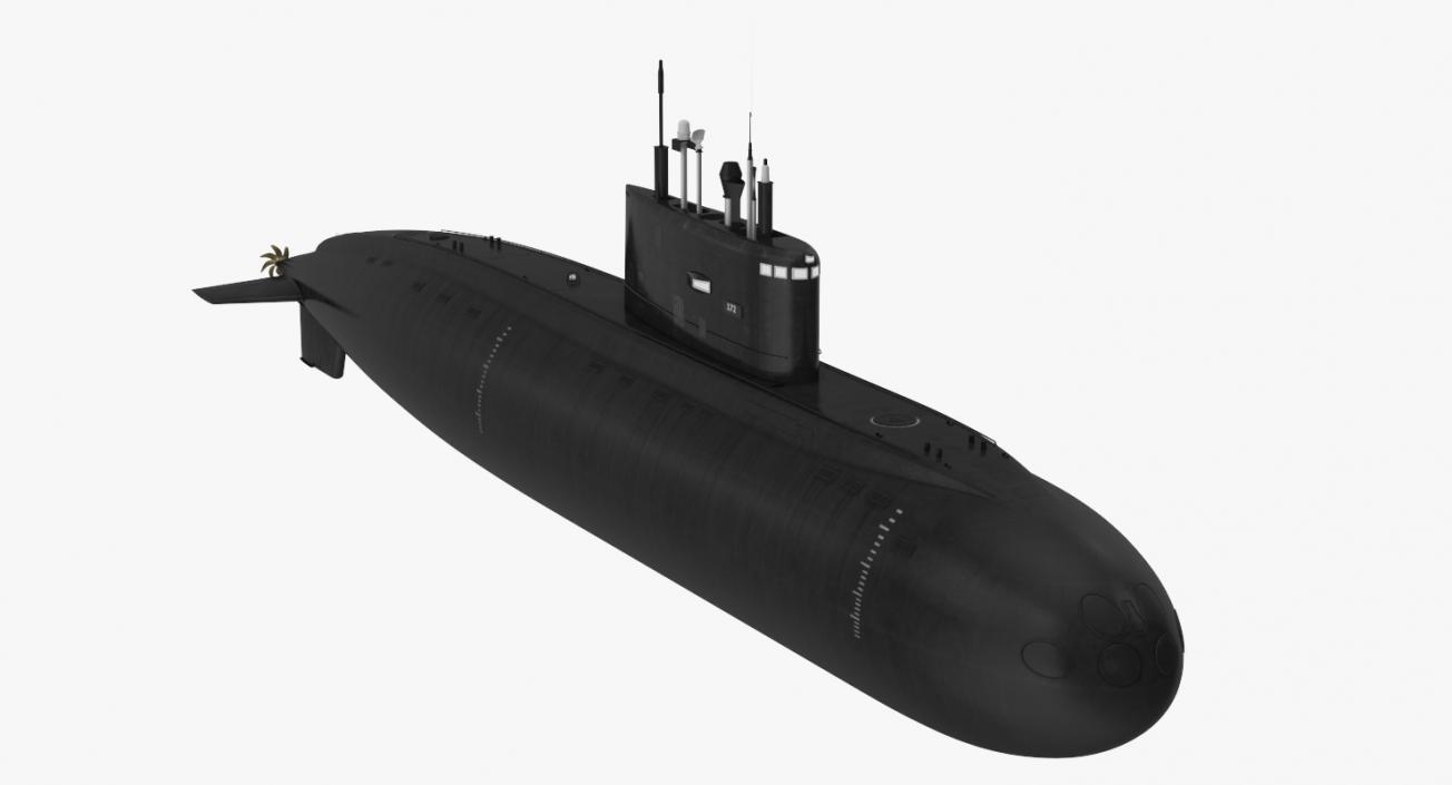 Diesel Electric Submarine Kilo Class Russian 3D model