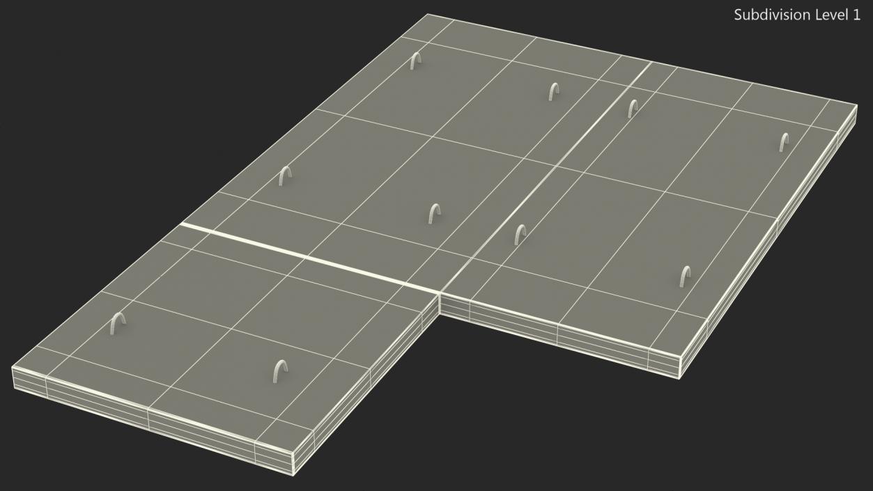 3D Precast Floor Slab model