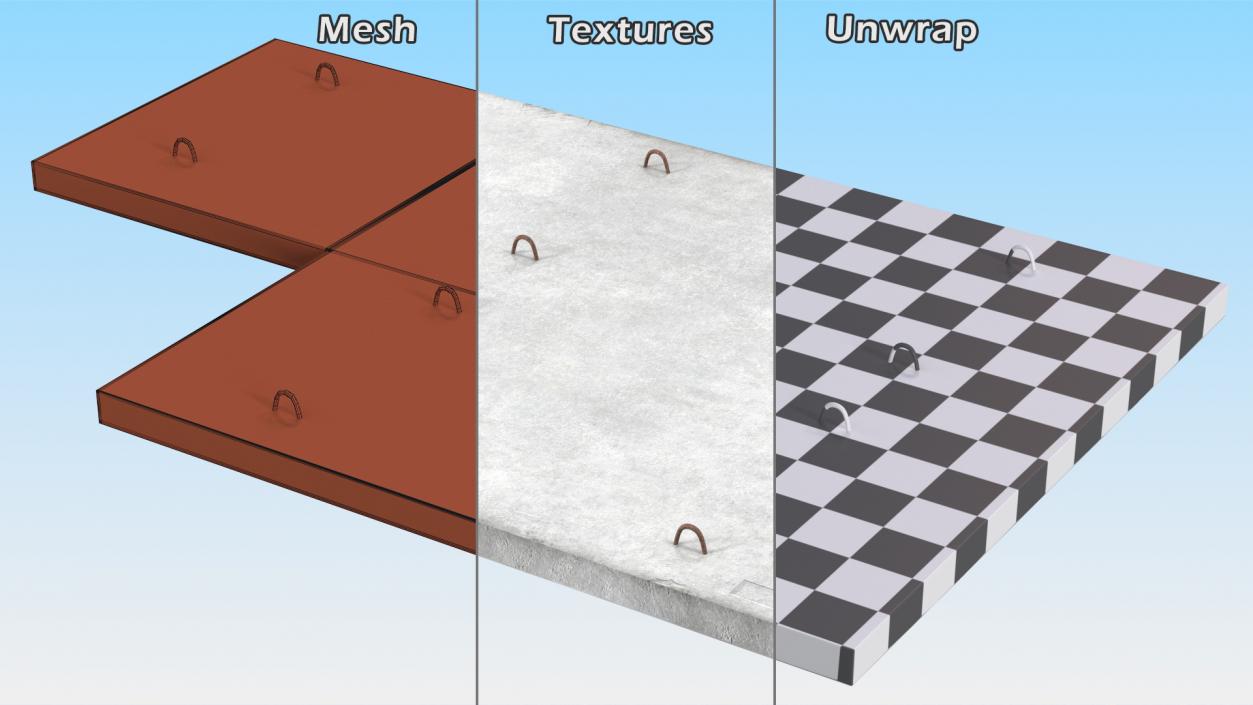 3D Precast Floor Slab model