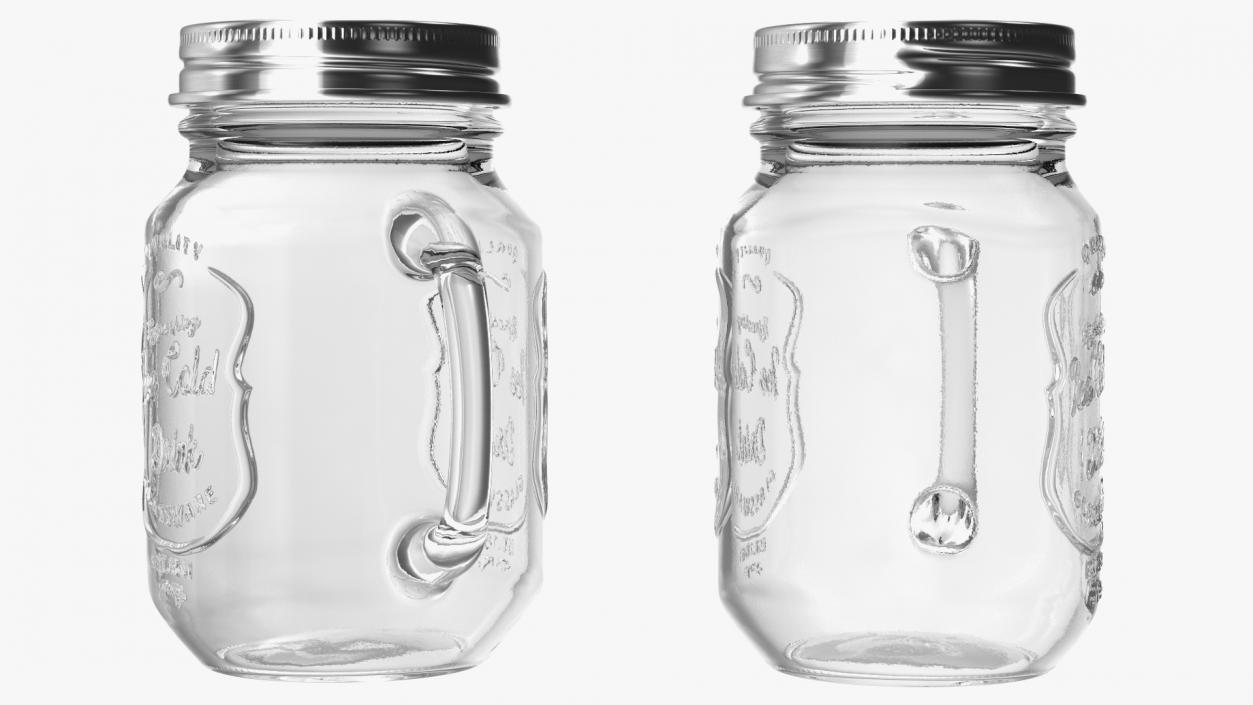 Estilo Mason Jar Mug with Handle 3D