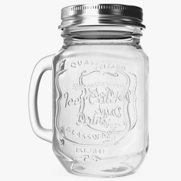 Estilo Mason Jar Mug with Handle 3D