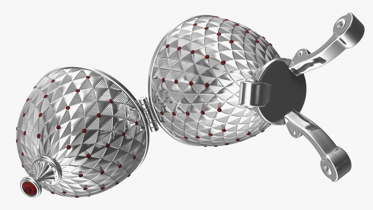 3D model Faberge Egg Silver Closed