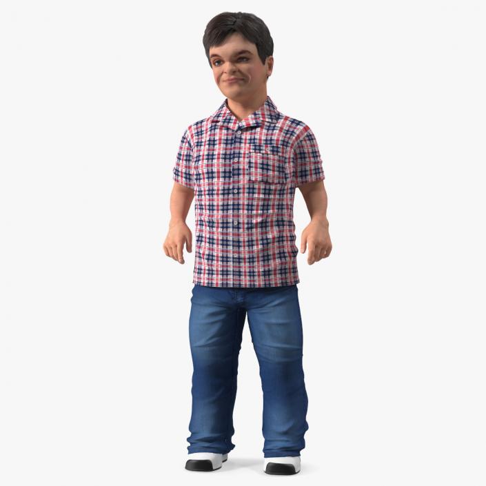 Dwarf Male Character Casual Style Standing Pose 3D