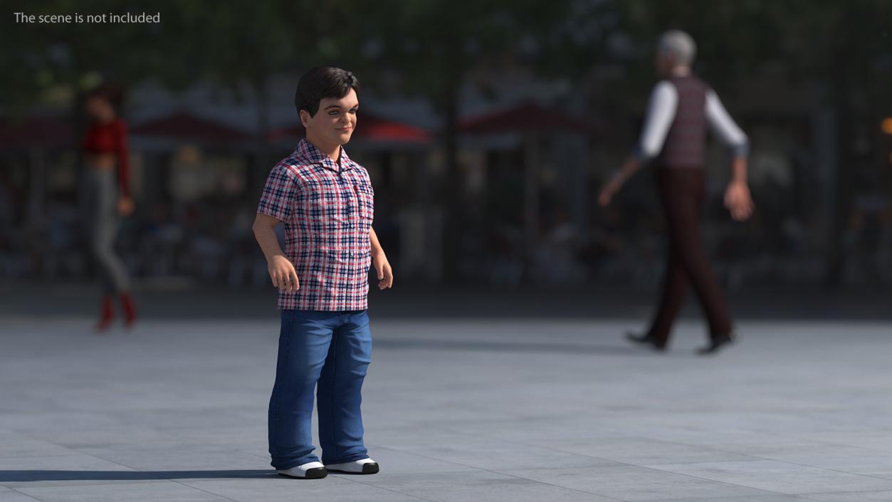 Dwarf Male Character Casual Style Standing Pose 3D