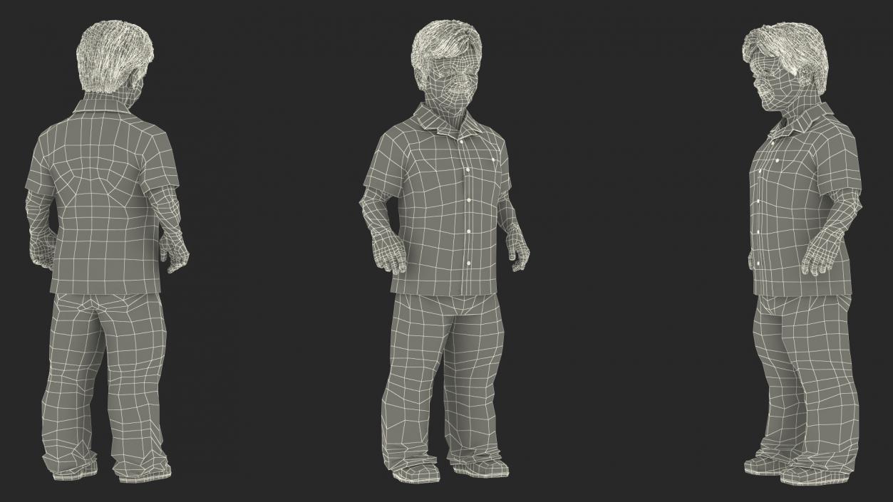 Dwarf Male Character Casual Style Standing Pose 3D