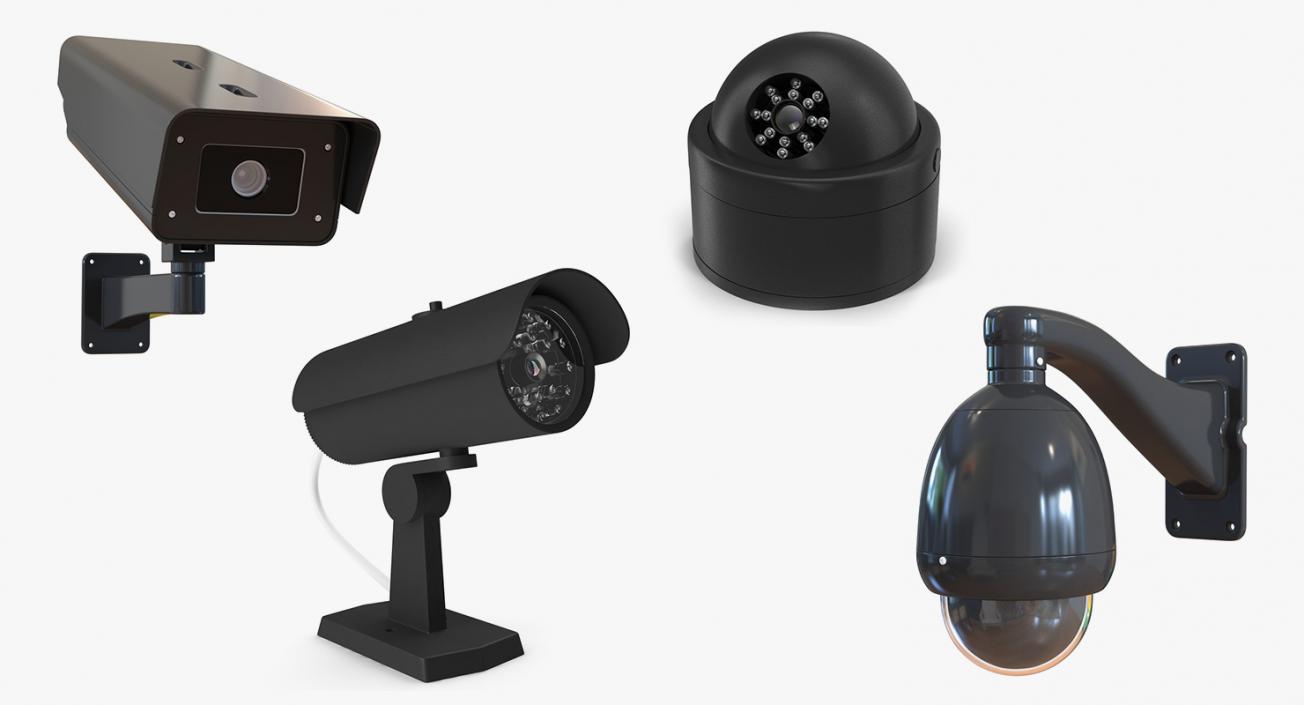 3D model CCTV Cameras Collection 3